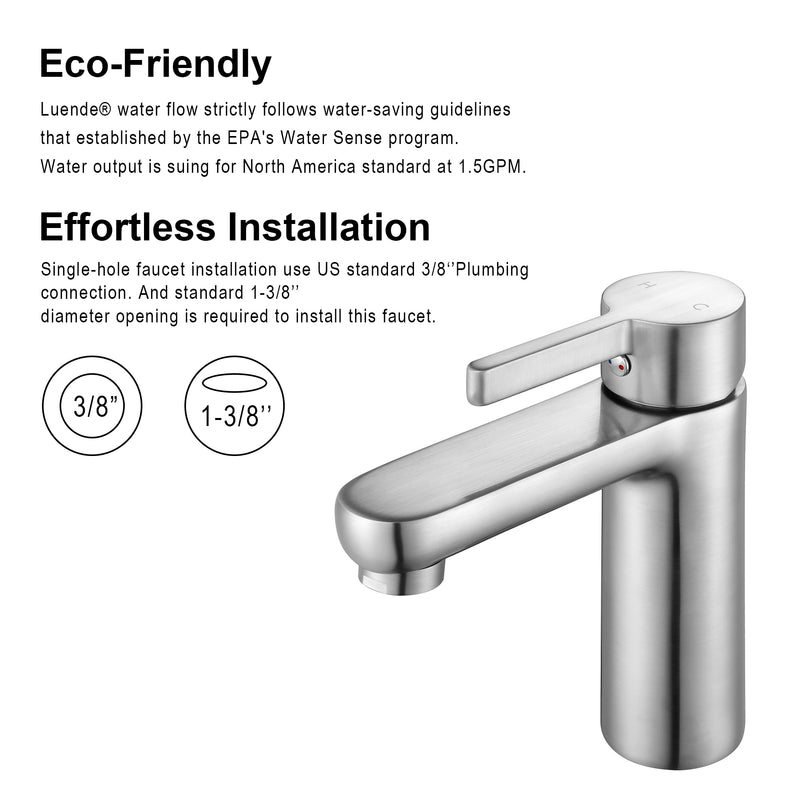 F6002 Single Hole Bathroom Faucet