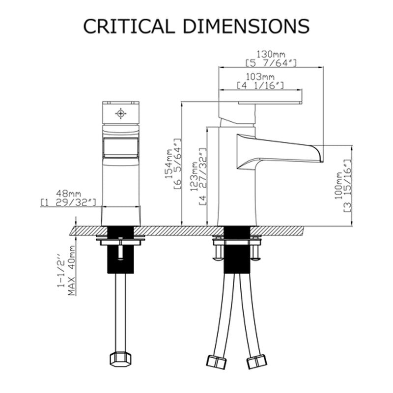 F6003 Single Hole Bathroom Faucet