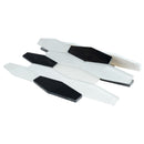 FN-03  Sky Fall - Black Marquina With White Glass Mosaic Tile