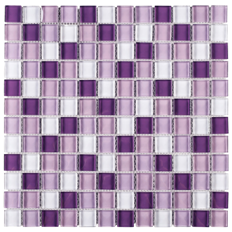 GEM-05  Glare Series - Purple Lover Mosaic Tile
