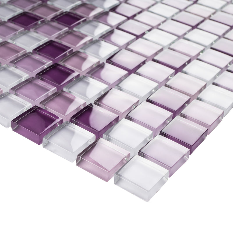 GEM-05  Glare Series - Purple Lover Mosaic Tile