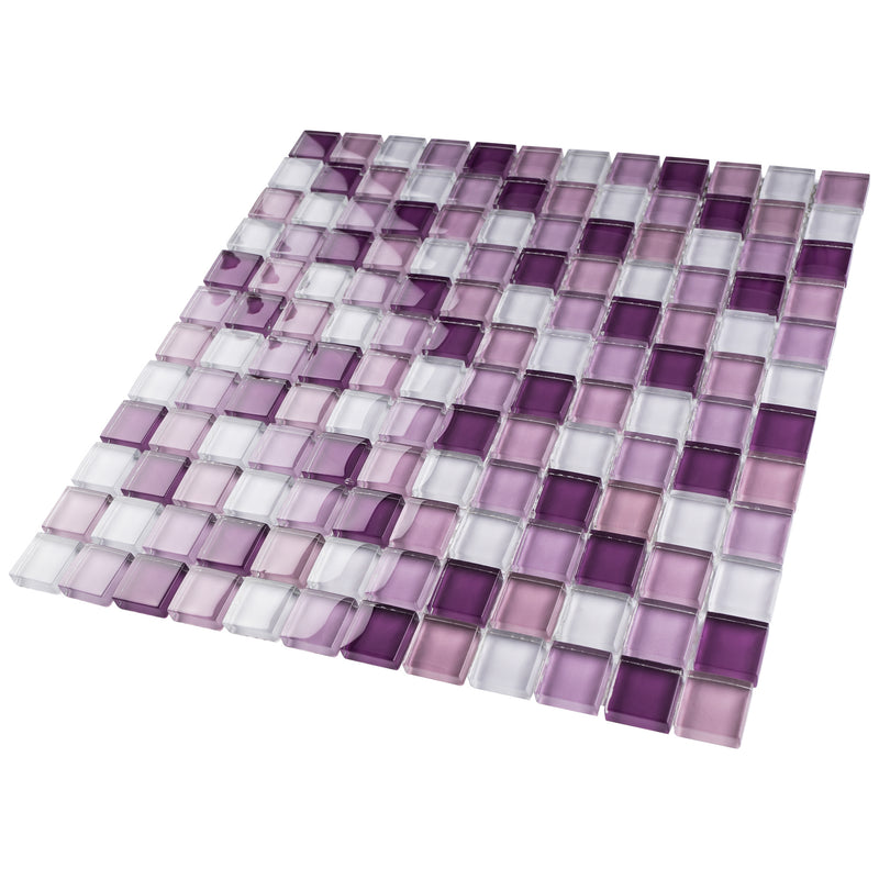 GEM-05  Glare Series - Purple Lover Mosaic Tile