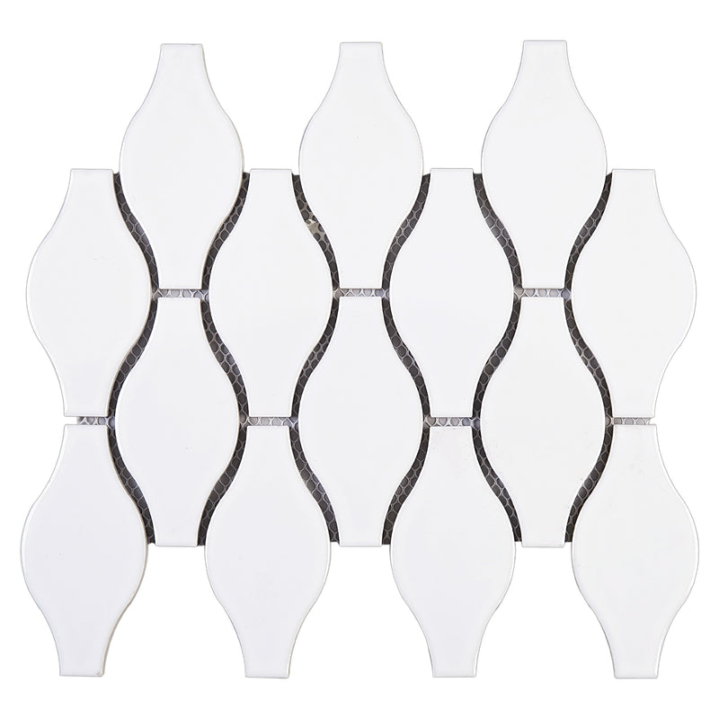 HMA-01  Handmade Series - Carnival - White Mosaic Tile