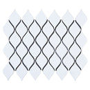 HMA-04  Handmade Series - Braid - White Mosaic Tile