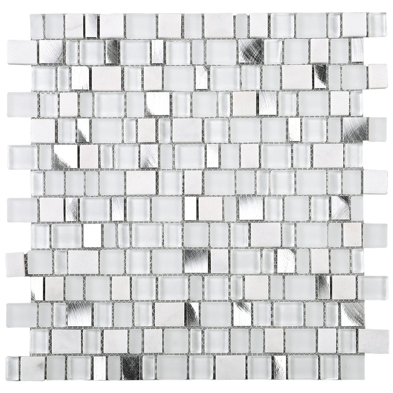 IST-01  White Cubemax Mosaic Tile