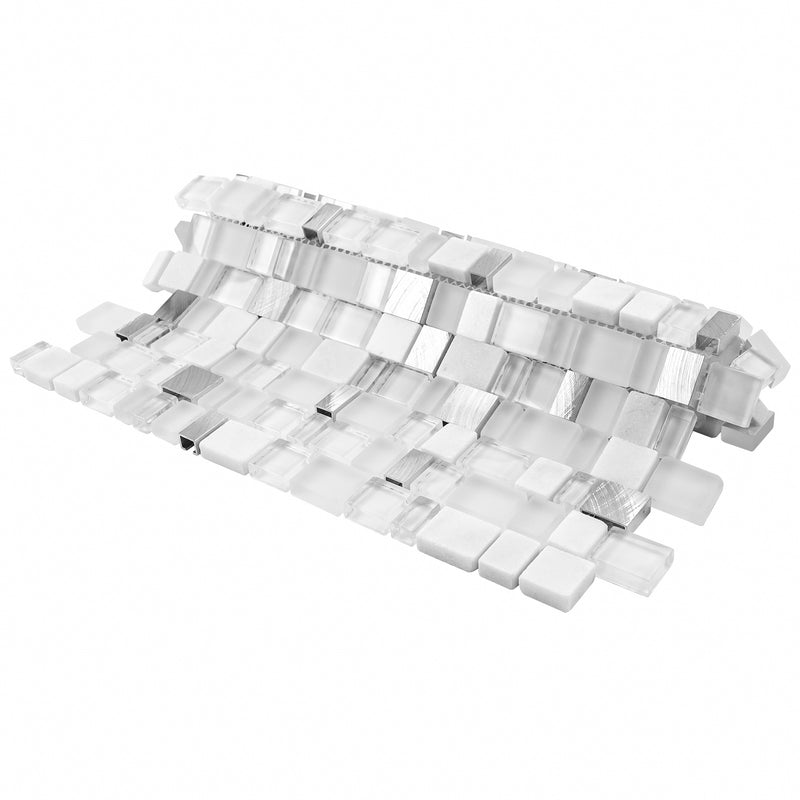 IST-01  White Cubemax Mosaic Tile