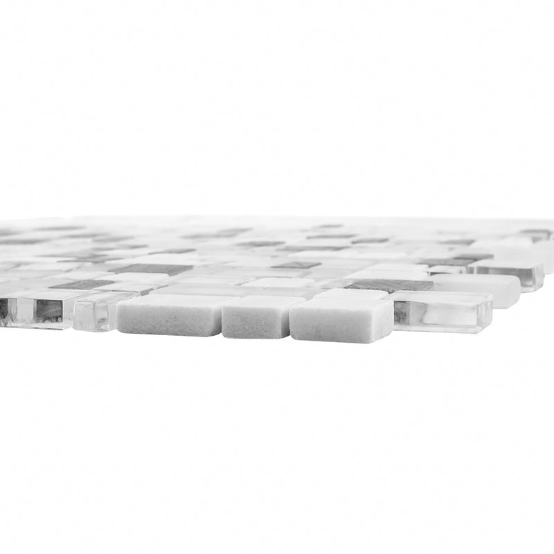 IST-01  White Cubemax Mosaic Tile