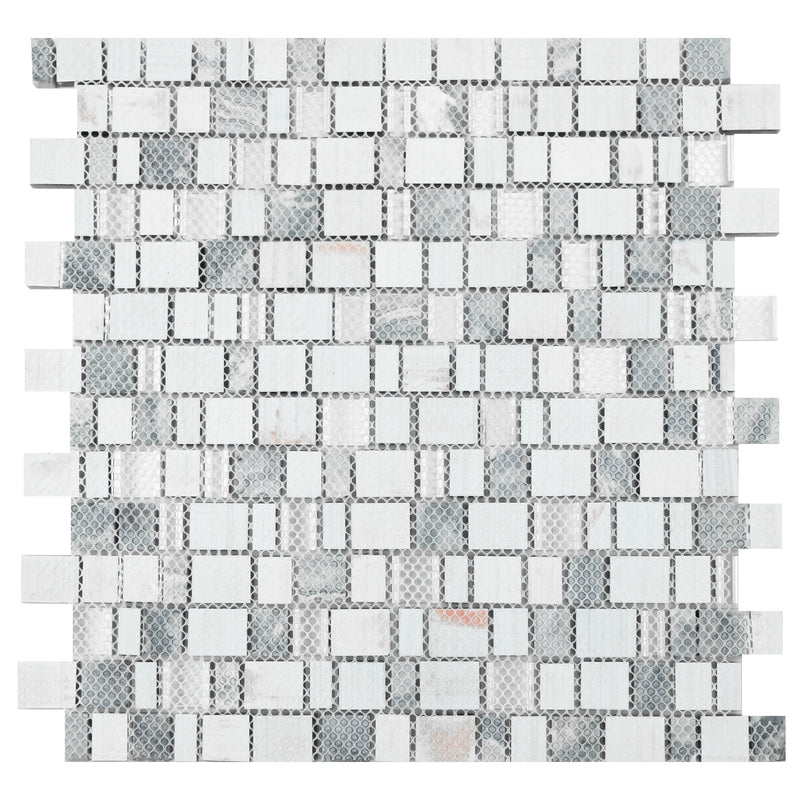 IST-02  Turquoise Cubemax Mosaic Tile