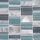 IST-06  Blue Brickmax Mosaic Tile