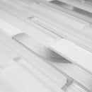 IST-09  White Slender Mosaic Tile