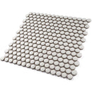 JAPM101  Reactive Glazed Polished Porcelain Penny Round Mosaic Tile