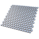 JAPM103  Reactive Glazed Polished Porcelain Penny Round Mosaic Tile