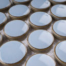 JAPM103  Reactive Glazed Polished Porcelain Penny Round Mosaic Tile