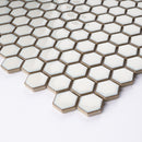 JAPM201  Reactive Glazed Polished Porcelain Tiny Hexagon Mosaic Tile