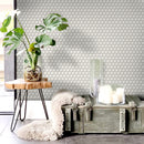 JAPM201  Reactive Glazed Polished Porcelain Tiny Hexagon Mosaic Tile