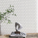 JAPM201  Reactive Glazed Polished Porcelain Tiny Hexagon Mosaic Tile