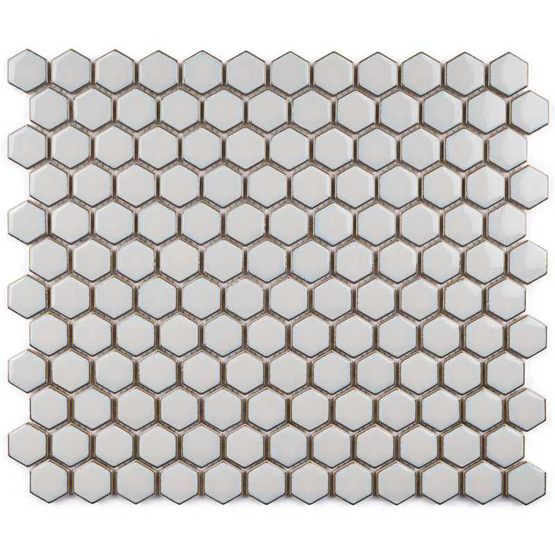 JAPM202 Reactive Glazed Polished Porcelain Tiny Hexagon Mosaic Tile