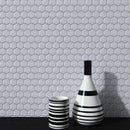 JAPM202 Reactive Glazed Polished Porcelain Tiny Hexagon Mosaic Tile