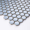 JAPM203 Reactive Glazed Polished Porcelain Tiny Hexagon Mosaic Tile