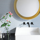 JAPM203 Reactive Glazed Polished Porcelain Tiny Hexagon Mosaic Tile