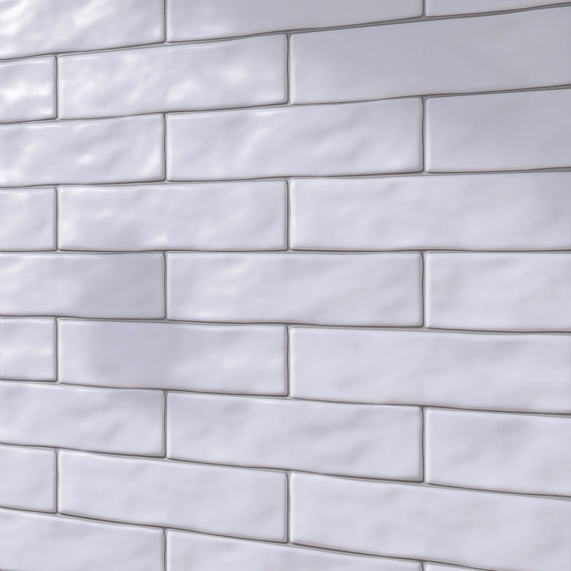 KEZMA  3"x12" Ceramic Subway Wall Tile - Blanco White Matte