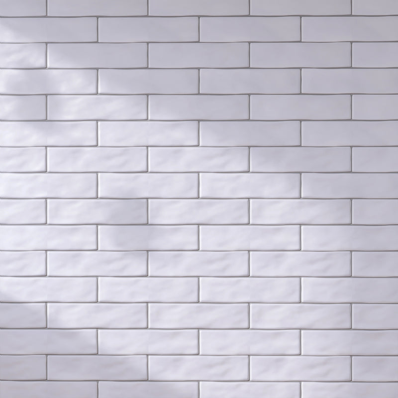 KEZMA  3"x12" Ceramic Subway Wall Tile - Blanco White Matte
