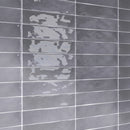 KEZMA  3"x12" Ceramic Subway Wall Tile - Gris Gray