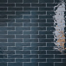 KEZMA  3"x12" Ceramic Subway Wall Tile - Petroleo Blue
