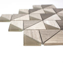MOP-02  Mountaintop Series - Matteerhorn Wooden Beige Stone Mosaic Tile