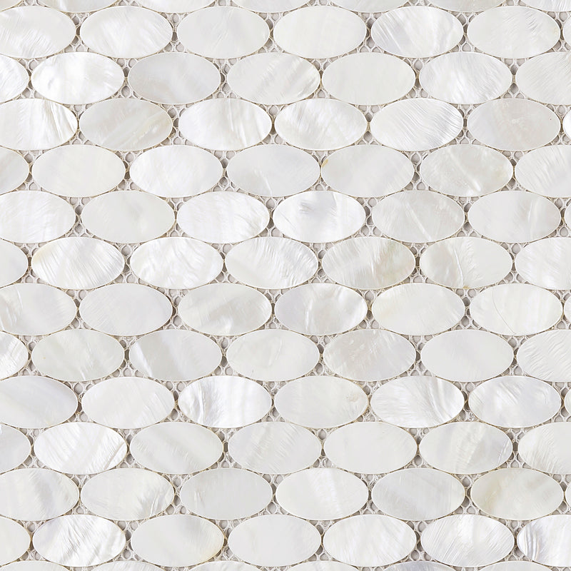 MPS-03  Mother Of Pearl Series - Ellipsy Mosaic Tile