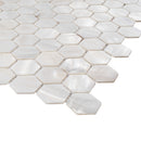 MPS-04  Mother Of Pearl - Penny Hexagon Mosaic Tile