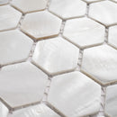 MPS-04  Mother Of Pearl - Penny Hexagon Mosaic Tile