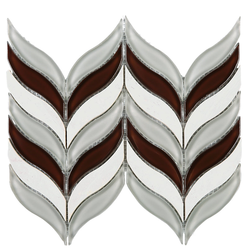 NL-03   Natural Leaf Series -  Wine Mosaic Tile