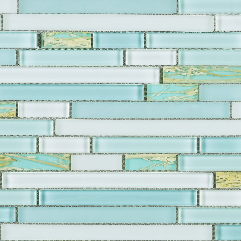 NLQ-02  Natural Series - Turquoise Sea Mosaic Tile