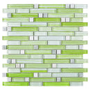 NLQ-04  Natural Series - Green Grass Mosaic Tile