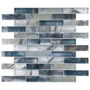 OCS-01  Aegean Blue Glass Mosaic Tile