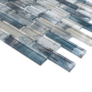 OCS-01  Aegean Blue Glass Mosaic Tile