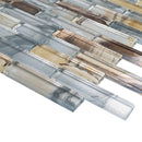 OCS-02  Sahara Beige Glass Mosaic Tile