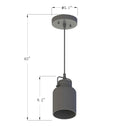 PL0001  1-Light Dimmable LED Pendant Light