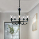 PL0004  5-Light Dimmable LED Pendant Light