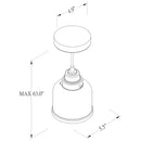 PL0007  1-Light Dimmable Pendant Light