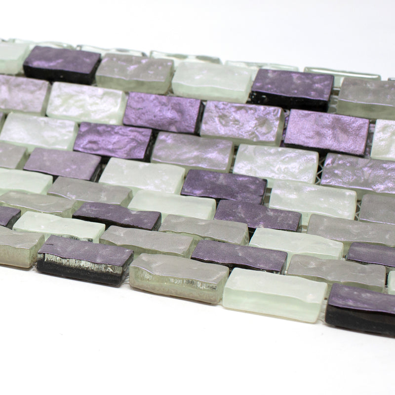 PRN-01  Paragon Series-Shell Purple Glass Mosaic Tile