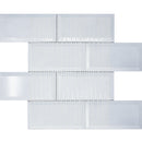 RBM-01  3X6 Silver Glass Subway Tile With Bevel Mosaic Tile