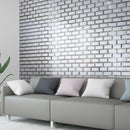 RBM-01  3X6 Silver Glass Subway Tile With Bevel Mosaic Tile