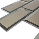 RBM-02  3X6 Bronze Glass Subway Tile With Bevel Mosaic Tile