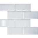 RBM-03  3X6 Grey Glass Subway Tile With Bevel Mosaic Tile