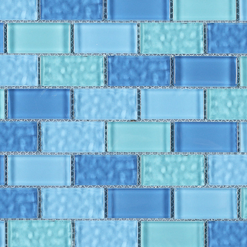 RCE-01  Blue Mix Mosaic Tile