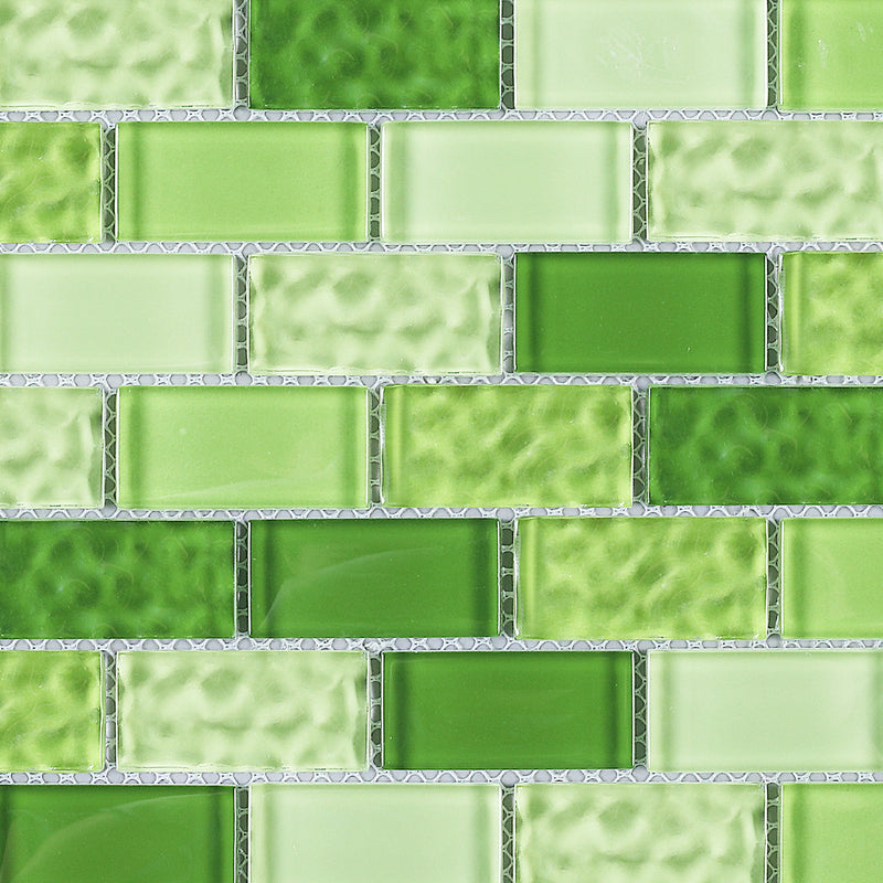 RCE-02  Green Mix Mosaic Tile