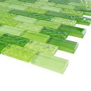 RCE-02  Green Mix Mosaic Tile