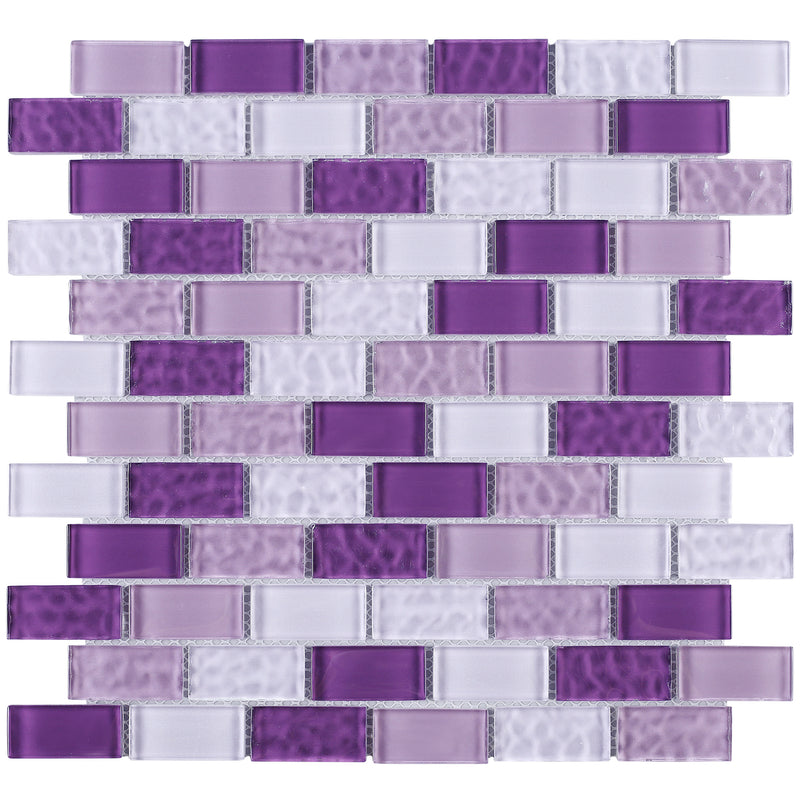 RCE-03  Rainbow Crystile Series - Purple Lover Mosaic Tile